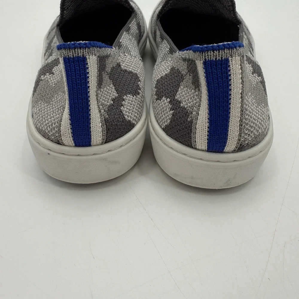 Rothy's‎ The Kids Sneaker Youth 4 K4 Gray Camo Knit Fabric Slip On Casual Shoes